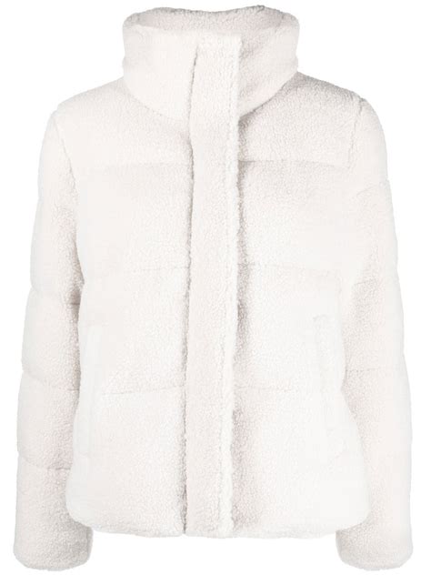 michael kors sherpa coat|michael kors puffer jacket.